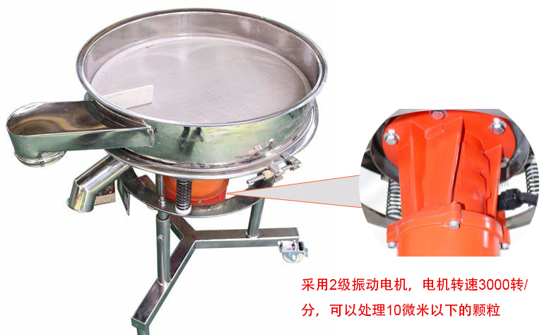 高頻篩特點(diǎn)：框體加高可防止?jié){液往外飛濺；加擋料板可加快排料，提高篩分效率