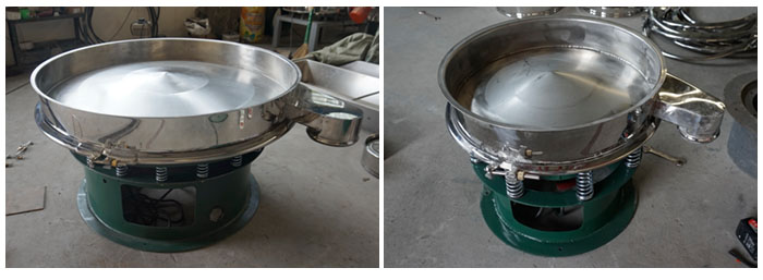 旋振篩底框安裝在振動(dòng)體上面。